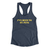 I've Been To St Pete Women's Racerback Tank-Indigo-Allegiant Goods Co. Vintage Sports Apparel