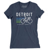 Detroit Cycling Women's T-Shirt-Indigo-Allegiant Goods Co. Vintage Sports Apparel