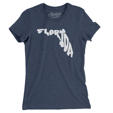 Florida State Shape Text Women's T-Shirt-Allegiant Goods Co. Vintage Sports Apparel