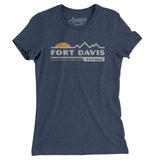 Fort Davis Mountain Sunset Women's T-Shirt-Indigo-Allegiant Goods Co. Vintage Sports Apparel
