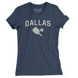 Dallas Pickleball Women's T-Shirt-Indigo-Allegiant Goods Co. Vintage Sports Apparel