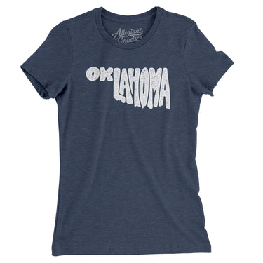 Oklahoma State Shape Text Women's T-Shirt-Allegiant Goods Co. Vintage Sports Apparel