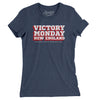 Victory Monday New England Women's T-Shirt-Indigo-Allegiant Goods Co. Vintage Sports Apparel
