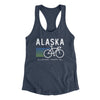 Alaska Cycling Women's Racerback Tank-Indigo-Allegiant Goods Co. Vintage Sports Apparel