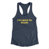 I've Been To Miami Women's Racerback Tank-Allegiant Goods Co. Vintage Sports Apparel