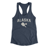 Alaska Pickleball Women's Racerback Tank-Indigo-Allegiant Goods Co. Vintage Sports Apparel