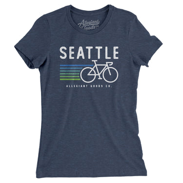 Seattle Cycling Women's T-Shirt-Allegiant Goods Co. Vintage Sports Apparel