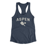 Aspen Pickleball Women's Racerback Tank-Indigo-Allegiant Goods Co. Vintage Sports Apparel
