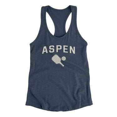 Aspen Pickleball Women's Racerback Tank-Indigo-Allegiant Goods Co. Vintage Sports Apparel