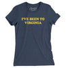 I've Been To Virginia Women's T-Shirt-Indigo-Allegiant Goods Co. Vintage Sports Apparel