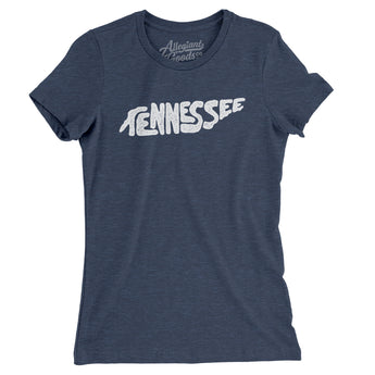 Tennessee State Shape Text Women's T-Shirt-Allegiant Goods Co. Vintage Sports Apparel