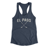 El Paso Golf Women's Racerback Tank-Indigo-Allegiant Goods Co. Vintage Sports Apparel