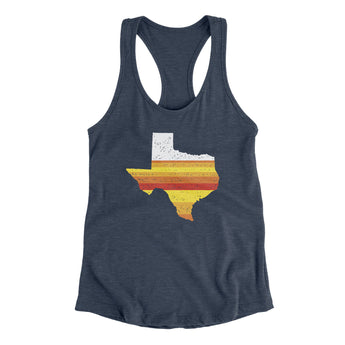 Houston Baseball Women's Racerback Tank-Indigo-Allegiant Goods Co. Vintage Sports Apparel