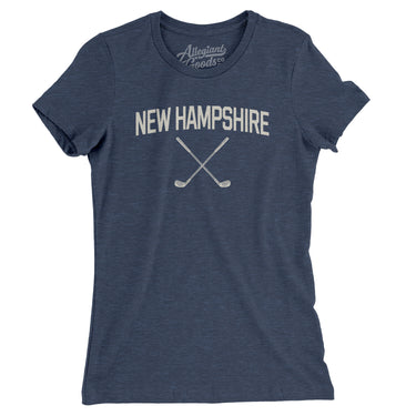New Hampshire Golf Women's T-Shirt-Indigo-Allegiant Goods Co. Vintage Sports Apparel