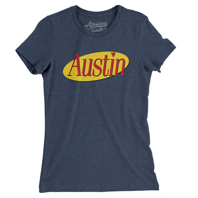 Austin Seinfeld Women's T-Shirt-Indigo-Allegiant Goods Co. Vintage Sports Apparel