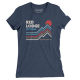 Red Lodge Montana Women's T-Shirt-Indigo-Allegiant Goods Co. Vintage Sports Apparel