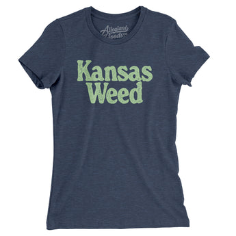 Kansas Weed Women's T-Shirt-Allegiant Goods Co. Vintage Sports Apparel