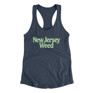 New Jersey Weed Women's Racerback Tank-Allegiant Goods Co. Vintage Sports Apparel