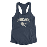 Chicago Pickleball Women's Racerback Tank-Indigo-Allegiant Goods Co. Vintage Sports Apparel