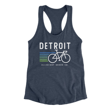 Detroit Cycling Women's Racerback Tank-Allegiant Goods Co. Vintage Sports Apparel