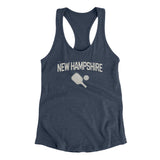 New Hampshire Pickleball Women's Racerback Tank-Indigo-Allegiant Goods Co. Vintage Sports Apparel