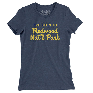 I've Been To Redwood National Park Women's T-Shirt-Indigo-Allegiant Goods Co. Vintage Sports Apparel