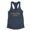 Green Bay Beer Women's Racerback Tank-Indigo-Allegiant Goods Co. Vintage Sports Apparel