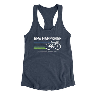 New Hampshire Cycling Women's Racerback Tank-Allegiant Goods Co. Vintage Sports Apparel