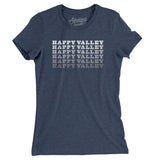 Happy Valley Repeat Women's T-Shirt-Indigo-Allegiant Goods Co. Vintage Sports Apparel