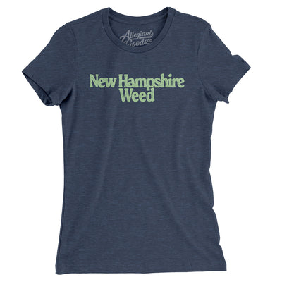 New Hampshire Weed Women's T-Shirt-Indigo-Allegiant Goods Co. Vintage Sports Apparel