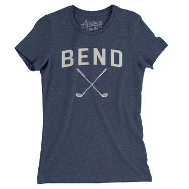 Bend Golf Women's T-Shirt-Indigo-Allegiant Goods Co. Vintage Sports Apparel
