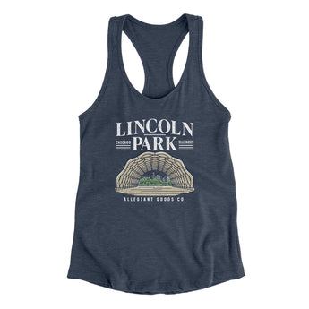Lincoln Park Women's Racerback Tank-Allegiant Goods Co. Vintage Sports Apparel