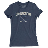 Connecticut Golf Women's T-Shirt-Indigo-Allegiant Goods Co. Vintage Sports Apparel