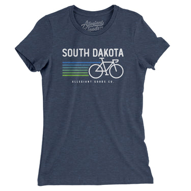 South Dakota Cycling Women's T-Shirt-Allegiant Goods Co. Vintage Sports Apparel
