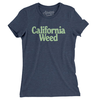 California Weed Women's T-Shirt-Indigo-Allegiant Goods Co. Vintage Sports Apparel