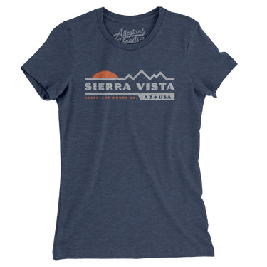 Sierra Vista Mountain Sunset Women's T-Shirt-Indigo-Allegiant Goods Co. Vintage Sports Apparel