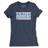 Victory Monday Tennessee Women's T-Shirt-Indigo-Allegiant Goods Co. Vintage Sports Apparel