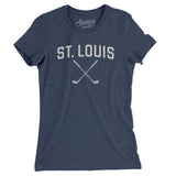 St. Louis Golf Women's T-Shirt-Indigo-Allegiant Goods Co. Vintage Sports Apparel