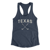 Texas Golf Women's Racerback Tank-Indigo-Allegiant Goods Co. Vintage Sports Apparel