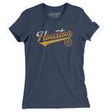 Houston Vintage Script Women's T-Shirt-Allegiant Goods Co. Vintage Sports Apparel