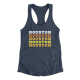 Houston Repeat Women's Racerback Tank-Allegiant Goods Co. Vintage Sports Apparel