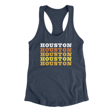 Houston Repeat Women's Racerback Tank-Allegiant Goods Co. Vintage Sports Apparel