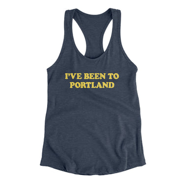 I've Been To Portland Women's Racerback Tank-Allegiant Goods Co. Vintage Sports Apparel