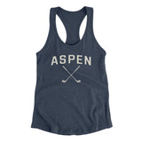 Aspen Golf Women's Racerback Tank-Indigo-Allegiant Goods Co. Vintage Sports Apparel