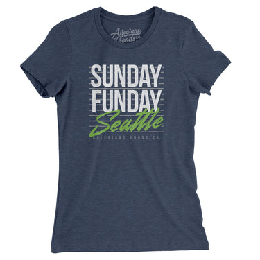 Sunday Funday Seattle Women's T-Shirt-Allegiant Goods Co. Vintage Sports Apparel