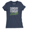 Sunday Funday Seattle Women's T-Shirt-Indigo-Allegiant Goods Co. Vintage Sports Apparel