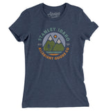 Stanley Idaho Retro Badge Women's T-Shirt-Indigo-Allegiant Goods Co. Vintage Sports Apparel