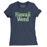 Hawaii Weed Women's T-Shirt-Indigo-Allegiant Goods Co. Vintage Sports Apparel