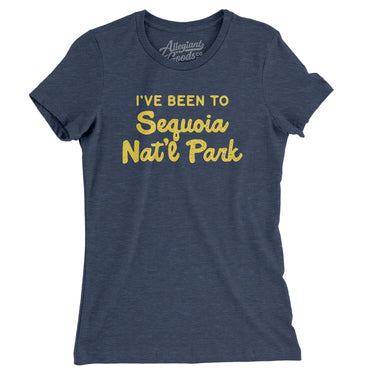 I've Been To Sequoia National Park Women's T-Shirt-Indigo-Allegiant Goods Co. Vintage Sports Apparel