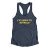 I've Been To Buffalo Women's Racerback Tank-Indigo-Allegiant Goods Co. Vintage Sports Apparel